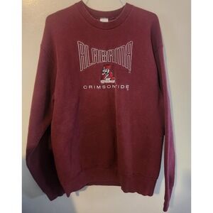 Vintage Salem Sportswear Alabama Sweatshirt Crimson Tide XL USA Made Embroidered